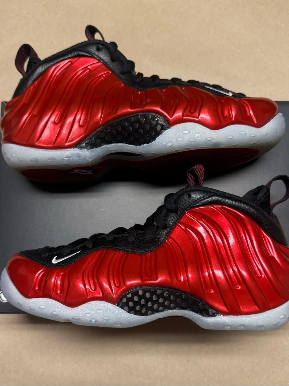 Nike Air Foamposite One Metallic Red 2023 Mens size 5.5 Basketball Shoes!
